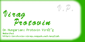 virag protovin business card